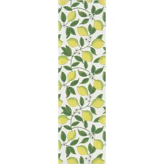 EKELUND MASTER WEAVERS 1692 Tischläufer Citroner 35x80 cm, Pixel gewebt (6-farbig) gelb
