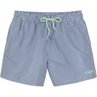 Buffalo Badeshorts Blau/Weiß S