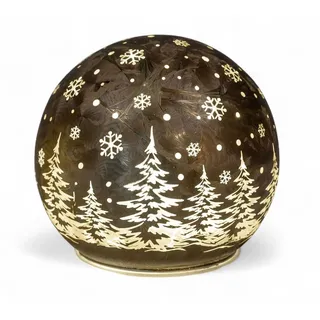 Formano Deko-Kugel Frosty Braun 10 cm