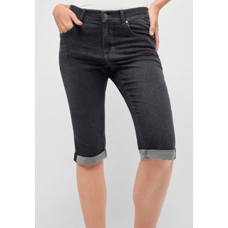 ANGELS 5-Pocket-Jeans Jeans Capri TU mit Used-Look mit Label-Applikationen
