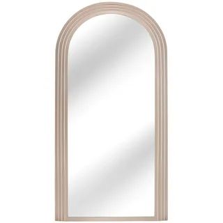 Riess Ambiente Wandspiegel Art Deco - 160cm - Greige - Kunststoff Rundbogen | Montiert geliefert, pflegeleichte Oberfläche, flexible Wandmontage, Sonnen-Design, Wand-Accessoire