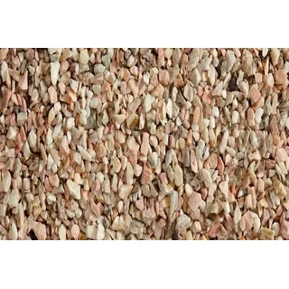 DEKO IM TREND Rosario Gartensplitt Granulat Ziersplitt rosa Coralle weiß grau 8-16 mm 25 kg