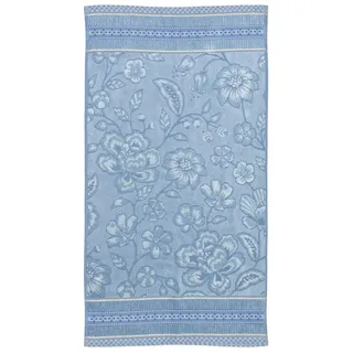 PiP Studio Handtuch Jasmin Jacquard Handtuch light blue 55x100cm (1 Stück), 100% Baumwolle (340489) blau