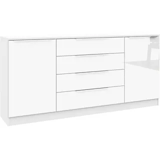 borchardt Möbel Kommode »Oliva«, Breite 166 cm, mit 4 Schubkästen weiß