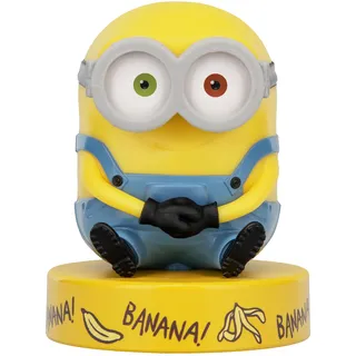 Paladone Minions Bob Mini 3D Icon Light, Officially Licensed 3D Figurine LED Lamp Collectible for Kids, Bedroom & Home Décor, Film Merchandise