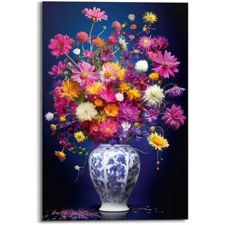 Bild DELFT FLOWERS (BHT 60x90x2 cm) - BHT 60x90x2 cm