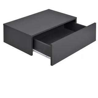 [en.casa] Nachtschrank Oslo 46 x 30 x 15 cm Dunkelgrau