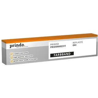 Prindo, Schreibmaschine Zubehör, kompatibel mit OKI 393/395