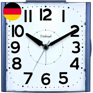 Tinload Analog Seniorenwecker Mit Nachtlicht, 4.7 Zoll Großes Zifferblatt, Tisch