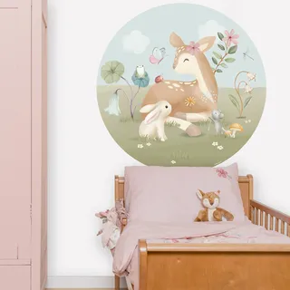 Little Dutch Wandtattoo LITTLE DUTCH "Wandsticker XL Fairy Garden (100x100cm)", mehrfarbig, H:100cm, Wandtattoos, Wandtattoo