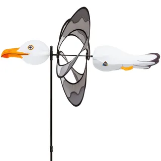 HQ Windspiel Paradise Seagull Möwe Windrad Gartendeko mit Standstab