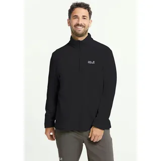 Jack Wolfskin Taunus 100 Halfzip Fleecepullover Schwarz XXL