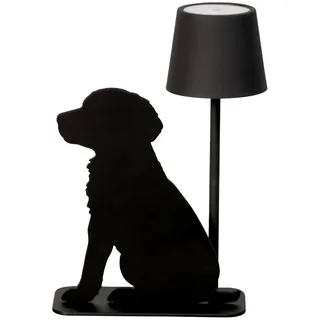Fischer & Honsel Akku-Tischleuchte METALGLOW - B/H/T ca. 10,00x27,00x19,50