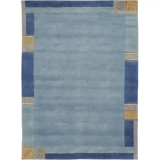 LUXOR LIVING Nepalteppich Manali blau 70 x 140 cm