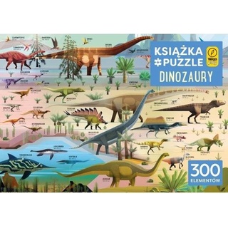 Wilga Play Wilga Vilga Wila Spielpuzzle 300 Teile + Buch - Dinosaurier (300 Teile)