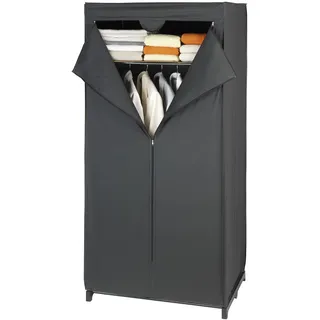 Wenko Kleiderschrank Deep Black 75 x 160 x 50 cm Schwarz