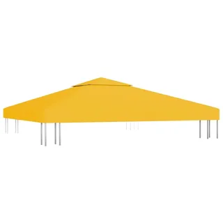 vidaXL Pavillon-Dachplane mit Kaminabzug 3 x 3 m Gelb