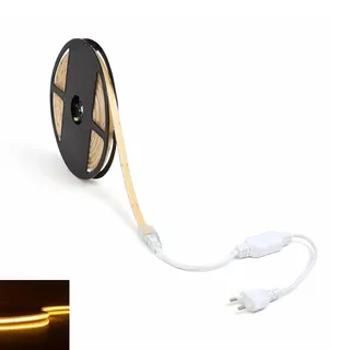 COB 230V LED Streifen 10W/m 360LED/m 10mm - Lichtfarbe: Warmweiß 2700K - Länge: ...