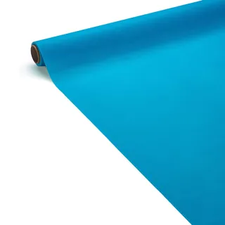 Le Nappage - Airlaid Papier Tischdecke Türkisblau- FSC® Zertifiziert - Biologisch abbaubar und kompostierbar - Soft Touch - Türkisblaue Tischdecke in Einer Rolle von 1,20 x 5 Meter