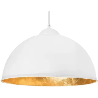 Beliani Cetina 1-flg. 40 cm rund weiß/gold