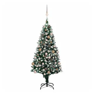 vidaXL Künstlicher Weihnachtsbaum mit Beleuchtung Grün 180 cm