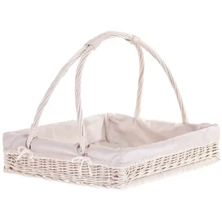 e-wicker24 Alles aus Weide Tablett in Beige XXL, Weidentablett, Tablett aus Weide, Serviertablett, rechteckiges Weidentablett, Tablettkorb, Tierkorb