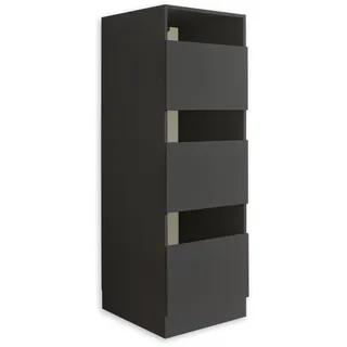 laundreezy LDO50 Wäscheschrank 50 x 162 x 67,5 cm Anthrazit Holzwerkstoff
