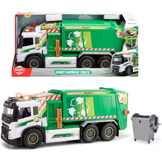 Dickie Toys Spielzeug-Müllwagen Giant Garbage Truck, mit Licht und Sound grün