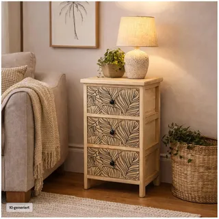 Hti-Living Kommode Melia 40 x 29 x 58 cm Schwarz