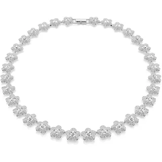 Collier SWAROVSKI "Schmuck Geschenk 2026 CAPSULE Halskette", silber (metallfarben, kristallweiß), Halsketten, Damen, Metall, Collier, mit Swarovski Kristall