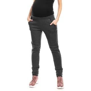 Selente Mummy Love Damen Lange Umstandshose/Umstandsleggins/Umstandstreggins (Made in EU) für die Schwangerschaft mit Bauchband - L-XL