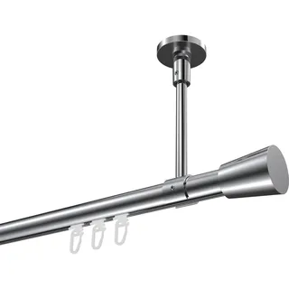 Interdeco Innenlaufgarnitur 1-läufig Ø 20 mm 100 cm Grau