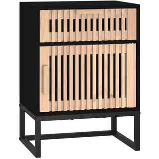 vidaXL Nachtschrank Lorette 40 x 30 x 55,5 cm Schwarz