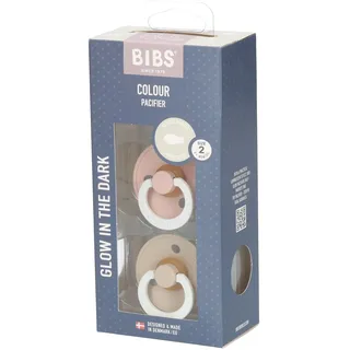 Bibs 2 Symmetric Glow Duo Blush/Vanilla 2st St Schnuller