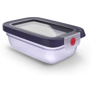 EMSA oneClick Frischhaltedose 0,5 L N12103, Box, Rechteckig, 0,5 l, Violett, Durchscheinend, Polypropylen (PP), Polypropylen (PP)/Thermoplastisches... - Violett