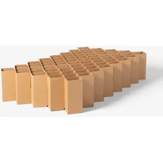 ROOM IN A BOX Bett 2.0 | Klappbett | Small 80-100 cm | Naturbraun