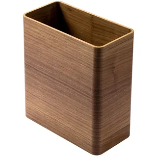 ZHZ-DT Papierkorb Büro, Holz Papiereimer Abfalleimer Schlafzimmerbehälter, Kleiner Mülleimer aus Holz |Schmaler Altpapierkorb ohne Deckel für Badezimmer Küche und Büro Recycling, 26,5 × 13 × 30 cm