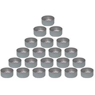 TrendLight 500 Stück Teelichthüllen leer Hüllen Alu 39x17 mm Silber zum Teelichter selbst gießen