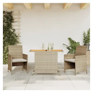vidaXL Bistro-Set 3-tlg. Beige