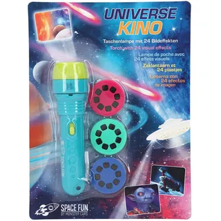 DEPESCHE 5668 Monster Cars Taschenlampe mit Bildeffekten, handliche Lampe, die Weltraum-Bilder projizieren kann, batteriebetrieben