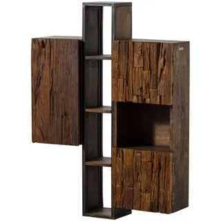 MASSIVMOEBEL24.DE Hängeschrank 85 x 26 x 118 cm Braun