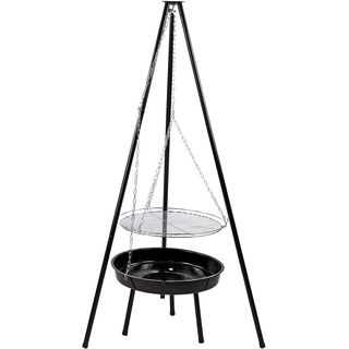 Dreibein Grill Cordoba Standgrill Schwenkgrill Camping Dreibeingrill 50x165 cm