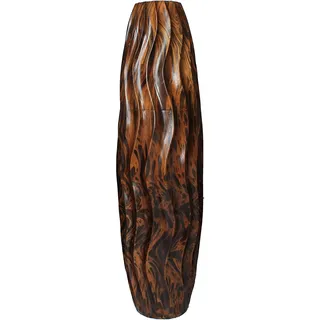 Blumenvase Holzvase Bodenvase Tischvase Dekovase für Dekoration 61 cm(24 Zoll) aus Mangoholz