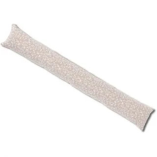 Casatessile Tiefgang 110 cm lang. gepolsterter und Abnehmbarer Bezug RICCIO Zugluftstopper aus Baumwolle. - Bianco