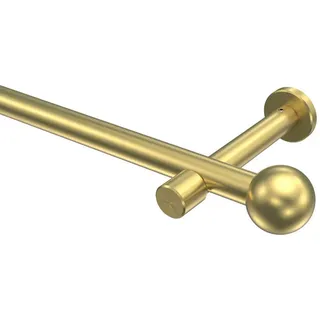 Interdeco Gardinenstange, Messing, Metall, 240 cm Wohntextilien, Gardinen Ø Vorhänge, Gardinen-Stangen