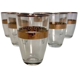 Bavary 6er Set Latte macchiato Gläser Kaffeegläser Cappuccino Glas Transparent 250Ml Geschirrset für 6 Personen Mäander Medusa