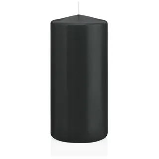 Wiedemann Kerzen Stumpenkerzen in RAL-Qualität Schwarz Ø 68 x 150 mm, 12 Stück