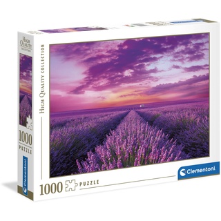 Clementoni 39606 Lavendel-Feld – Puzzle 1000 Teile, Geschicklichkeitsspiel für die ganze Familie, buntes Legespiel, Erwachsenenpuzzle ab 14 Jahren, ideal als Weihnachtsgeschenk