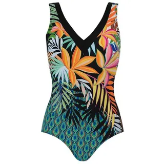 Sunmarin Badeanzug Damen Einteiler (1-St) Modisches Design bunt 46