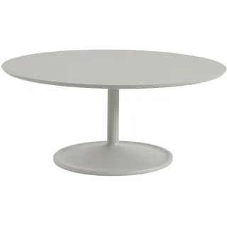 Muuto Soft Couchtisch, Ø 95 cm, grau linoleum / grau
